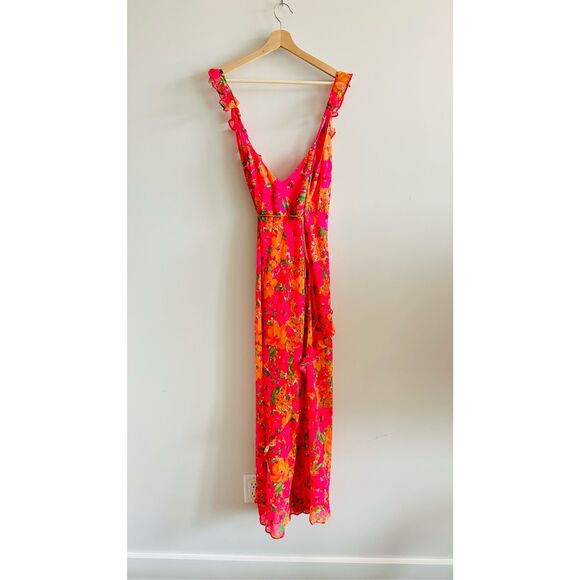 NWT RUMORED Just Like Heaven Maxi Dress – Electric Begonia Floral Size XS $164 - Picture 10 of 11
